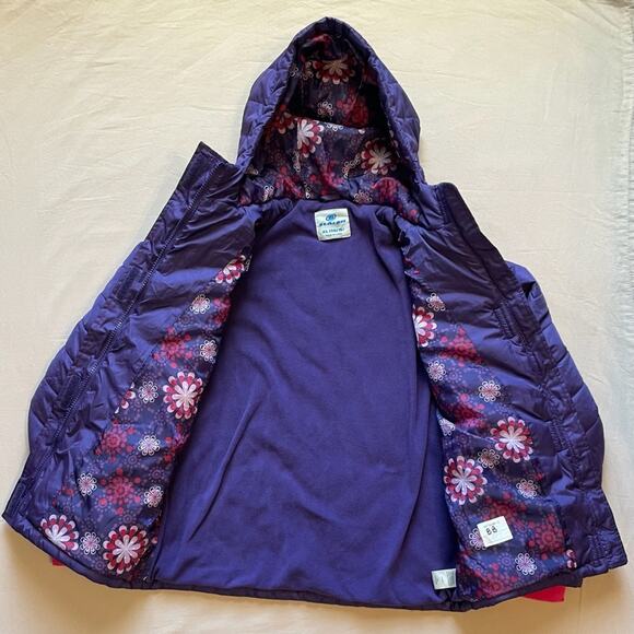 Slalom Purple and Pink Girls Hooded Ski Jacket Size XL 14/16 - Picture 7 of 10